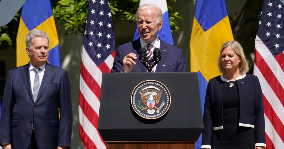 Biden Hails 'Momentous' Applications Of Sweden, Finland To Join NATO