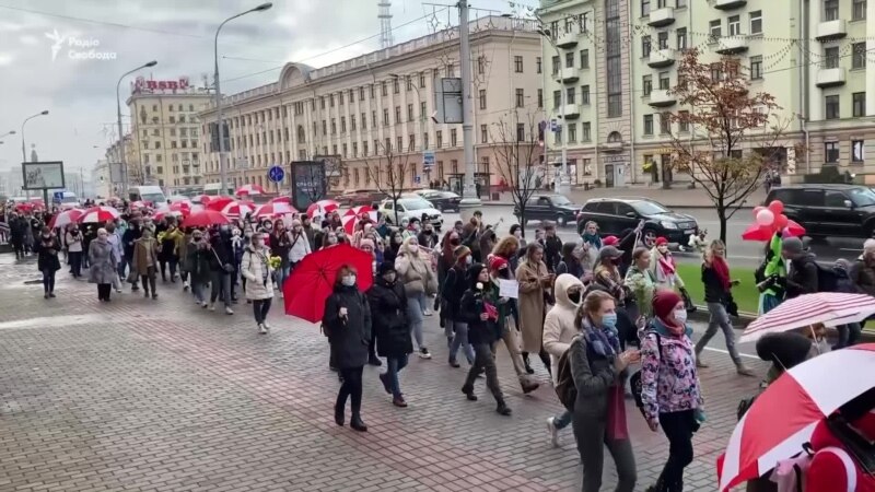 Білорусь: у Мінську пройшов марш жінок (відео)