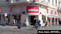 A Konzum store in Zagreb, owned by Agrokor