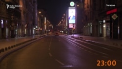 Prva noć zabrane kretanja u Sarajevu