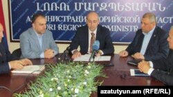 Լոռու մարզպետ Անդրեյ Ղուկասյանը խորհրդակցության ժամանակ, արխիվ