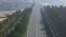 Macheta Autostrazii A8, din apropierea graniței dintre R. Moldova și România. 