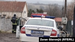 Policija na mestu tragedije u Barajevu, 20. januara 2025.