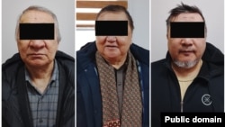 Бекболот Талгарбеков, Эмил Узакбаев жана Курманбек Дыйканбаев. Коллаж. ИИМ тараткан сүрөт.