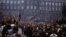 Демонстрация против иностранного вторжения в Праге. Август 1968 года