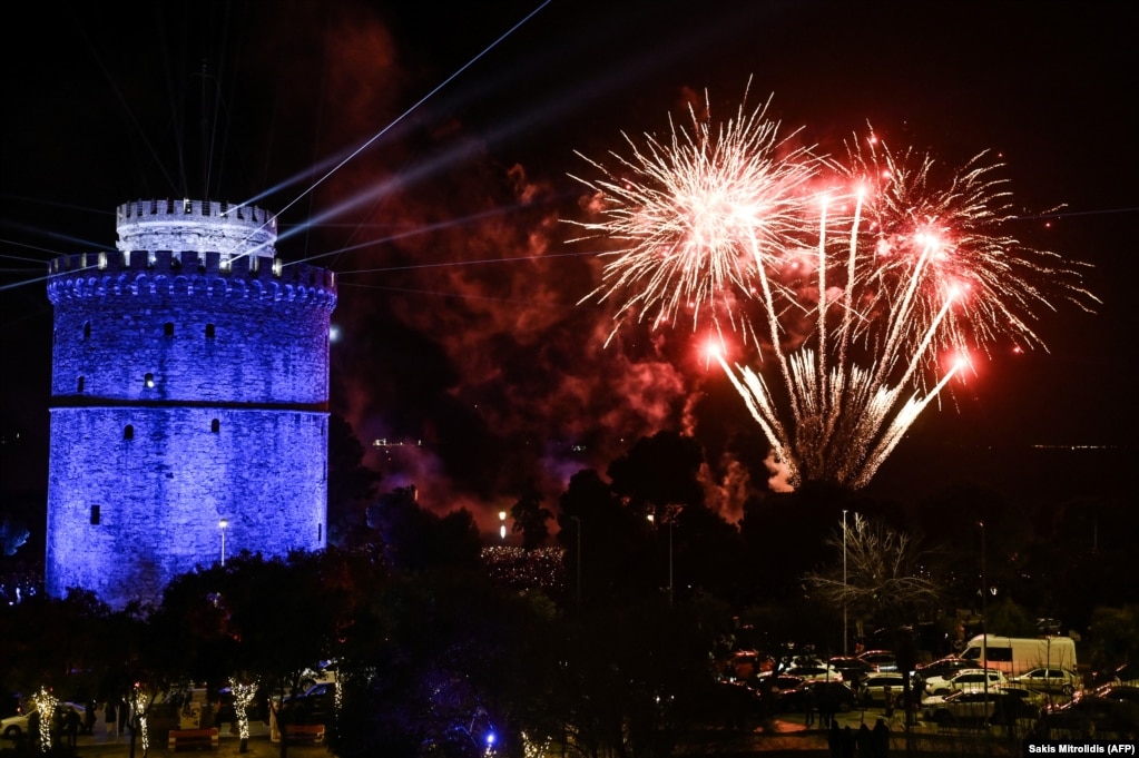 Festimet për Vitin e Ri në Selanik të Greqisë.