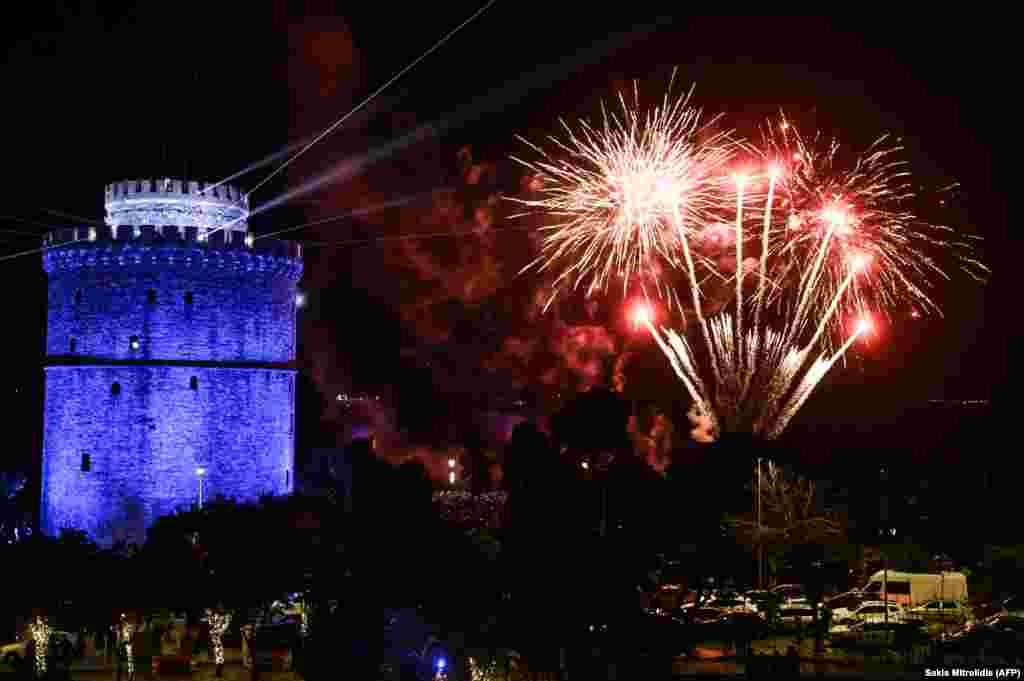 Novogodišnji vatromet u Solunu, Grčka