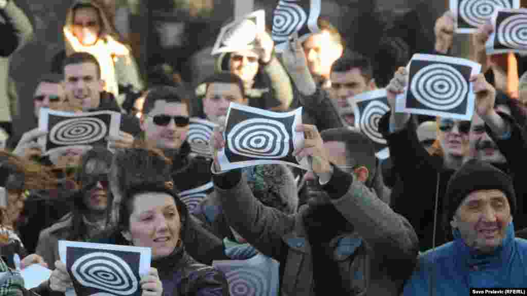 Crna Gora - Protesti zbog napada na novinarku u Podgorici, 12.03.2012.