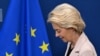 European Commission President Ursula Von der Leyen arrives prior to a meeting at the EU headquarters in Brussels, on May 20, 2025.