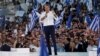 Premierul elen la ultimul miting de campanie dinaintea „europarlamentarelor”, la Atena, pe 7 iunie. 