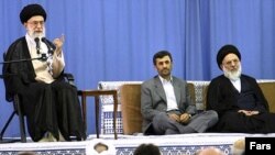 As supreme leader, Ayatollah Ali Khamenei (left) has the last word in Iran.