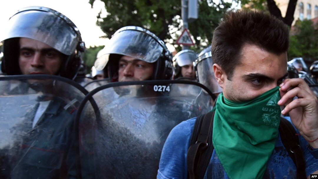 Dozens of people were injured and scores were detained after riot police cracked down on protesters early on June 23.