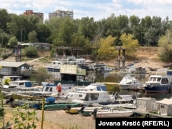 Nasukani čamci kod Ribarskog ostrva u Novom Sadu, 23, jul 2026.