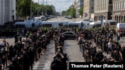Поліція Києва заявила 21 червня, що правоохоронці забезпечили правопорядок під час проведення масових заходів у центрі столиці