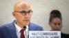 UN High Commissioner for Human Rights Volker Turk delivers a speech at the opening of the 57th session of the Human Rights Council in Geneva on September 9.