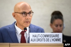 Volker Türk deschizând a 57-a sesiune a Consiliului ONU pentru Drepturile Omului la Geneva, 9 septembrie 2024.