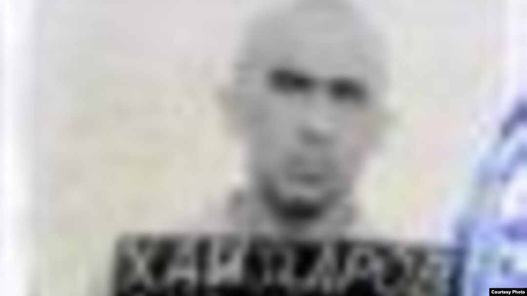 Prison photo of Uzbek journalist Ulugbek Khaidarov in 2006