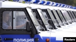 Ставропольдегі полиция көліктері (Көрнекі сурет).