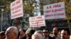 Serbia -- Lawyer protest, Belgrade, 4 November 2014