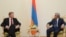 Armenia - President Serzh Sarkisian (R) meets with EU Enlargement Commissioner Stefan Fuele in Yerevan, 10Jul2013.