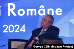 Nicolae Ciucă, candidatul PNL la președinția României, la deschiderea oficială a Reuniunii Anuale a Diplomaţiei Române, în București, 24 iulie 2024.