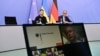 Украинанын президенти Зеленский жана Германиянын канцлери Мерц онлайн саммитке Берлинден катышты. 13-август, 2025-жыл. 