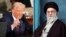 US President Donald Trump (left) and Iranian Supreme Leader Ayatollah Ali Khamenei (file photo)
