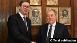 Հայաստանի նախագահ Արմեն Սարգսյան և Սերբիայի նախագահ Ալեքսանդր Վուչիչ, արխիվ