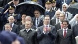 A military parade in honor of the liberation of Belgrade in World War II with Vladimir Putin