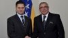 Šefovi diplomatija BiH i Srbije Sven Alkalaj i Vuk Jeremić nakon današnjeg susreta u Sarajevu 