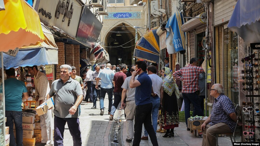 نمایی از یکی از بازارهای قدیمی تهران
