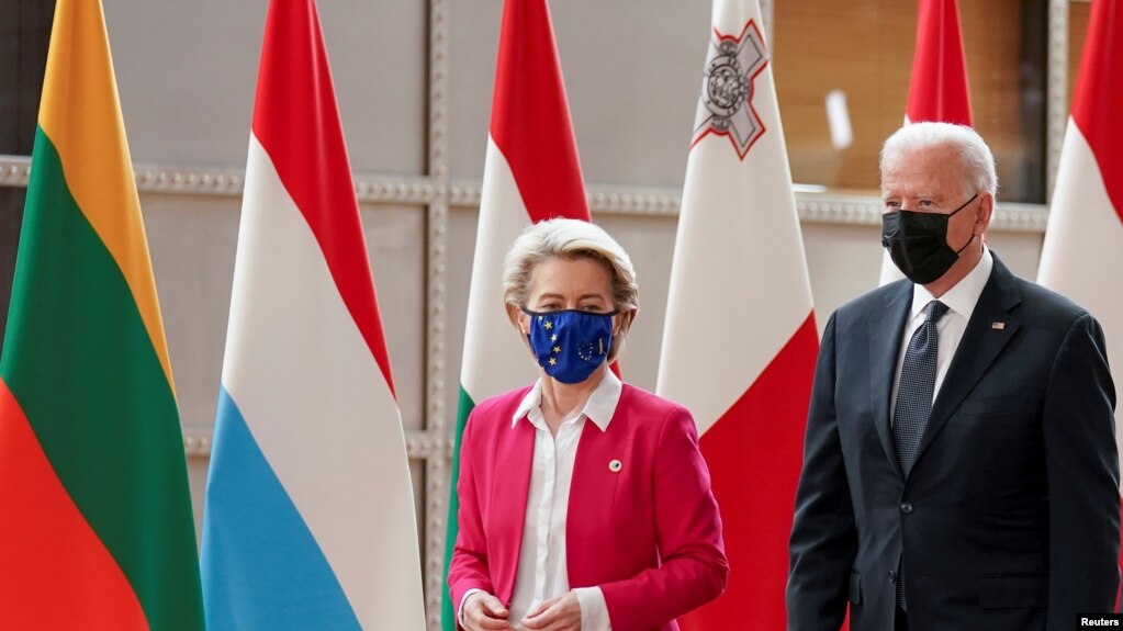 Ursula von der Leyen i Joe Biden na samitu EU-SAD, Brisel (15. juni 2021.)