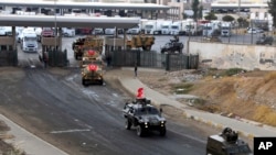 خودروهای نظامی ترکیه در مرز عراق