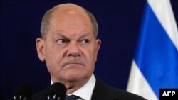 Cancelarul german, Olaf Scholz, 17 octombrie 2023.