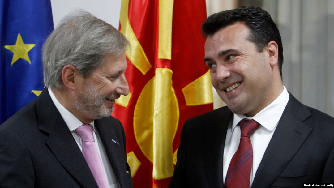 Johanes Han i Zoran Zaev, Skoplje