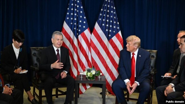 Шавкат Мирзиёев и Дональд Трамп. Фото: сайт президента Узбекистана