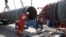 About 150 kilometers of pipe must still be laid to complete the controversial Nord Stream 2 project controlled by the Russian state-owned energy giant Gazprom. (file photo)