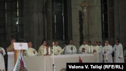 Ceremonia tradicionale e Krishtlindjes në Katedralen "Nënë Tereza" në Prishtinë. 