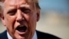 US President Donald Trump speaks to the media at Joint Base Andrews, Maryland, on September 9, 2026.