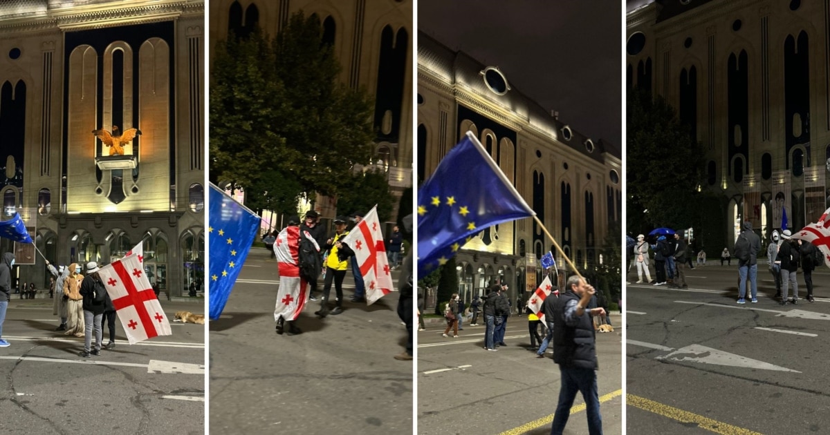 რუსთაველი გამზირზე აქცია განახლდა - დემონსტრანტებმა გზა გადაკეტეს კანონის გამკაცრების მიუხედავად