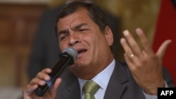 Ecuadorian President Rafael Correa