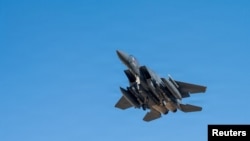 F-15 әскери ұшағы. 