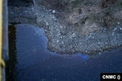 Substanțe poluante ajunse pe malul Nistrului la Arionești, raionul Dondușeni, 14 martie 2026.