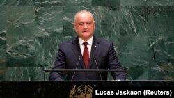 Președintele moldovean Igor Dodon la principala tribună ONU. 26 septembrie 2019