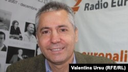 Vlad Spânu, în studioul Europei LIbere de la Chișinău