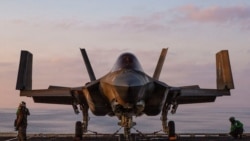 Америкалык F-35C истребители. Жакынкы Чыгыш, кайсы жер экени так белгисиз 
