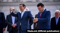 Зоран Заев и Алексис Ципрас во Скопје