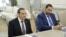 Armenia - U.S. official Aryeh Lightstone (left) and businessman Konstantin Sokolov meet Prime Minister Nikol Pashinian, Yerevan, August 5, 2026.