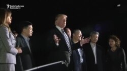 Donald Trump i-a întâmpinat pe americanii eliberați de Coreea de nord