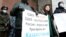 Мітынг каля парлямэнту Кіргізстану, Бішкек, 7 студзеня 2022 г.